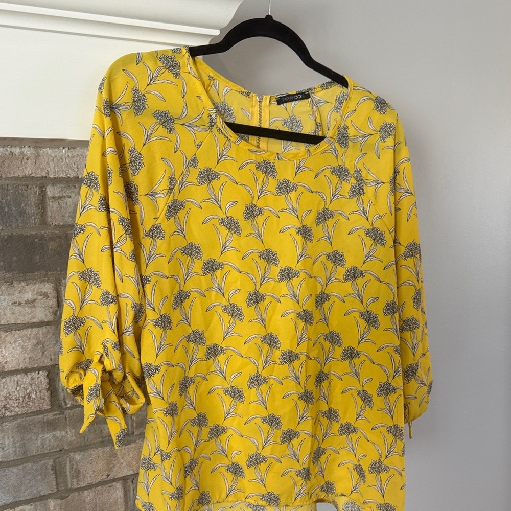 Papermoon Yellow Floral Blouse